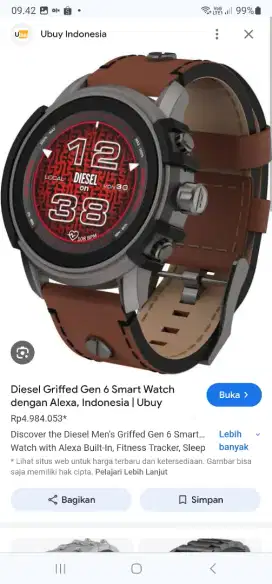 Jam tangan Diesel Smartwatch gen 6. Original.