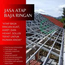 GARANSI 5th!! Borongan Atap Baja Ringan Per Meter