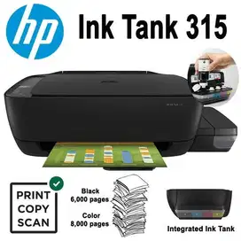 Printer HP Ink Tank 315 Print, Scan, Copy Garansi Resmi