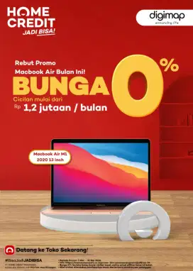 Macbook Air M1 Promo Free 2x Angsuran