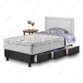 Dijual Kasur merk Guhdo drawer bed new full set laci bawah