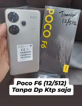 Xiaomi Poco F6 Ram 12/512gb bisa kredit tanpa DP
