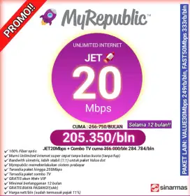 Promo Spesial wifi myrepublic