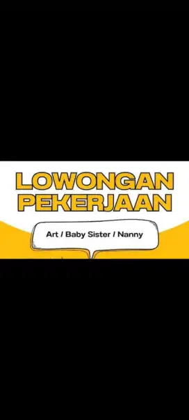 Dicari ART + Pengasuh anak PP