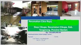 Dijual Rumah Citra Raya Cikupa Tangerang