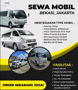 Sewa BUS ELF HIACE Ter-MURAH Jabodetabek