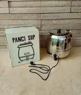 Soup kettle panci pemanas sup stainless 10 liter