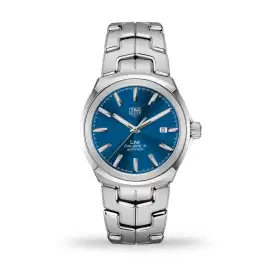 Tag Heuer Link Blue Dial Stainless Steel Bracelet 41 mm