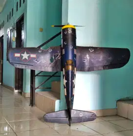 Kit pesawat RC Corsair WS 1.5m sepeda tv tintoys diecast antik vintage