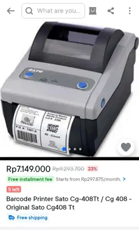 Printer SATO label barcode thermal resi online