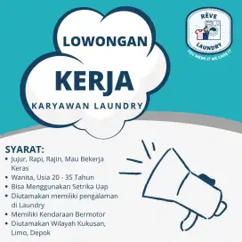 Lowongan Kerja Karyawan Laundry