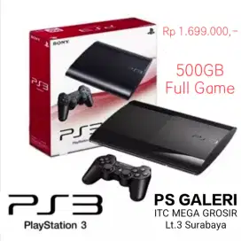 PS3 SUPER SLIM HDD 500GB FULL GAME