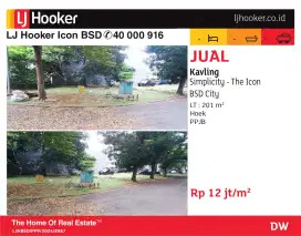 jual kavling depan belakang simplicity the icon bsd city