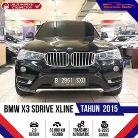 BMW X3 SDRIVE 2.0 XLINE AT 2015 Bensin