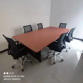 PAKET MEJA RAPAT + 6 KURSI