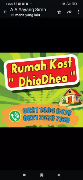 Dhiodhea Kost putra putri