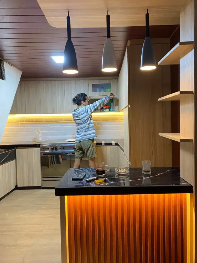 Kichen set kamar set..dll bhan multiplek paling tebal 18 mli.lapis HPL