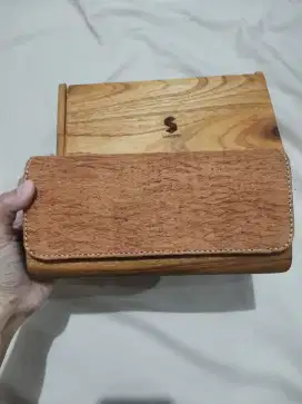 Preloved Tas clutch kayu merk Sanoesa