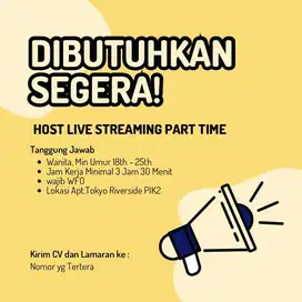 PART TIME HOST LIVE STREAMING