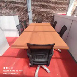 PAKET MEJA RAPAT + 6 KURSI.
