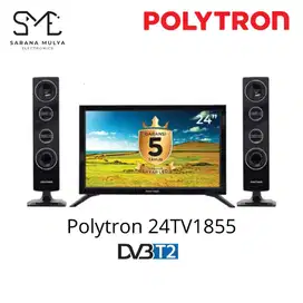 LED Polytron 24 Speaker Tower PLD24TV1855