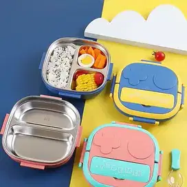 Kotak Makan Anak Stainless 304 Kids Lunch Box Set Premium Rantang