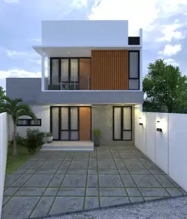 Rumah Minimalis Modern Proses Finishing Di Jalan Kabupaten