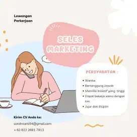 DICARI TELE MARKETING WANITA YG MEMPUNYAI PASSPORT GOOD ATTITUDE