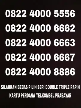 Nomor Cantik Simpati Kartu Perdana Telkomsel Nomer Rapih