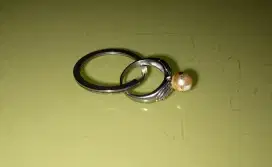 Cincin Perak Bermata Mutiara Ambon