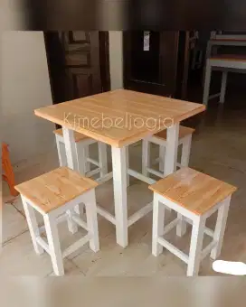 Meja kursi set cafe