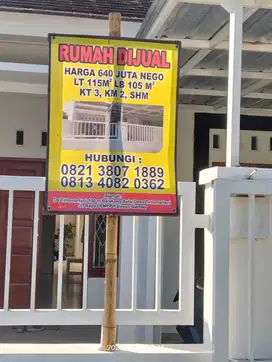 Dijual rumah minimalis bersih rapi
