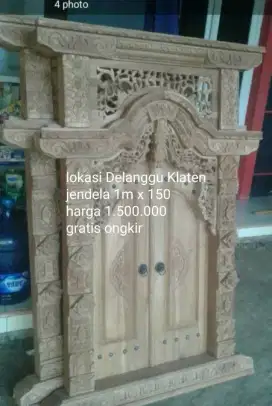 Jendela pintu kusen kayu jati