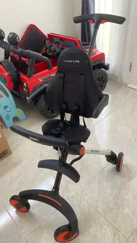 Stroller V baby  care hitam