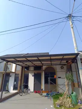 Kanopi minimalis atap alderon single layer profil modern