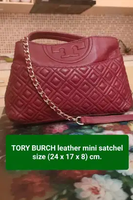 TORY BURCH Leather mini satchel