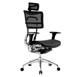 240717C Ergonomic Office Chair Mesh Black Kursi Kantor Direktur Direks