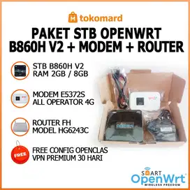 Paket STB OpenWrt Siap Pakai STB B860H V2 Modem E5372s