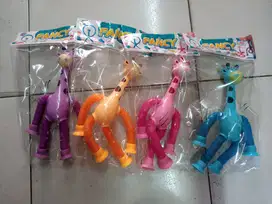 Mainan anak jerapah pop light