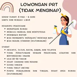 DICARI PRT (TIDAK MENGINAP/PP)