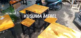 Meja kursi makan , meja kursi warung cafe