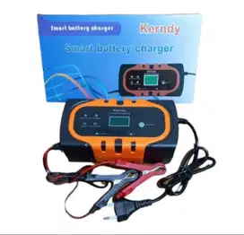 Charger Aki LCD Layar 12V 20A Motor Alat Cas Aki LCD Orange 12volt 20a