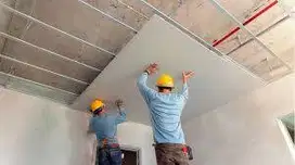 Jasa Borongan Pasang Plafon Partisi Gypsum PVC Kusen Pintu ALUMUnium
