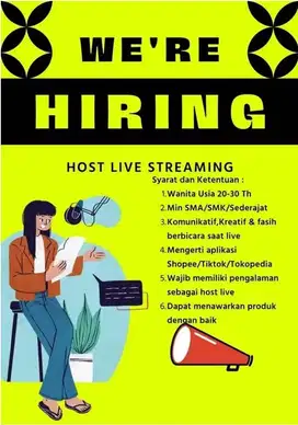 lowongan kerja kurir host live