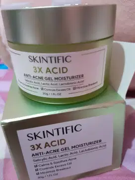 Skintific 3x acid anti acne gel moisturizer