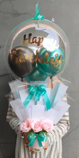 Buket balon uang kosongan small premium bisa kirim hari ini