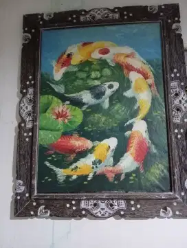 Lukisan 9 Ikan Koi