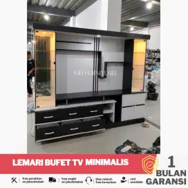 Lemari bufet tv ruang tamu