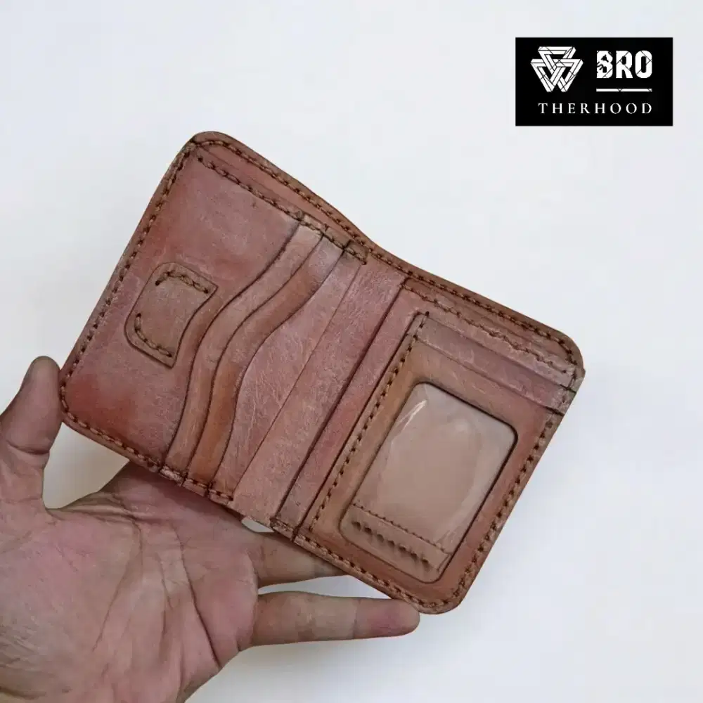 Dompet pria kulit sapi asli jenis vegtan DB01