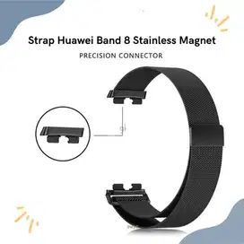 Strap Huawei Band 8 Stainless Steel Magnet Tali Huawei Band 8 Stainles